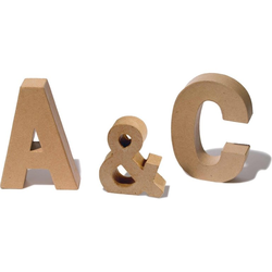 A placeholder image for for Pappmaché Buchstaben, braun online kaufen | Modulor 