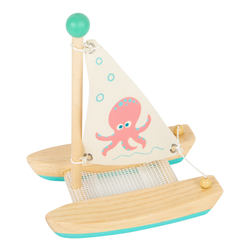 A placeholder image for for Wasserspielzeug KATAMARAN - OKTOPUS aus Holz 