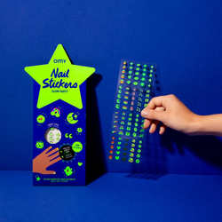 A placeholder image for for Aufkleber für die Nägel "Nail Stickers" - Good Night 