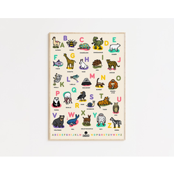 The image of ABC Poster fürs Kinderzimmer