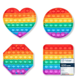 A placeholder image for for Pop on It für Kinder I Pop Bubble 4er Geschenk Set I Wasserfeste Fidget Toys I Poppets aus hochwertigem Silikon I Antistress Spielzeug 