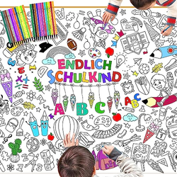 A placeholder image for for Einschulung Kinder Ausmaltischdecke 