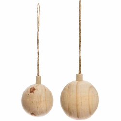 A placeholder image for for Ohhh! Lovely! Baumschmuck Holzkugel natur 