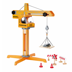 A placeholder image for for Hape Großer Baukran aus Holz, 10-teilig 