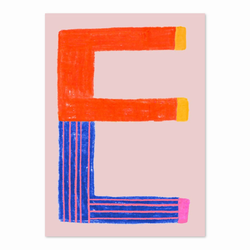 The image of Postkarte "ABC" - Buchstabe E