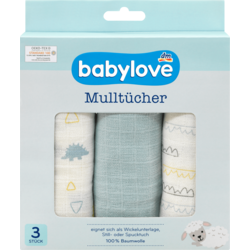 A placeholder image for for Mulltücher Dino/blau, 3\u00a0St 